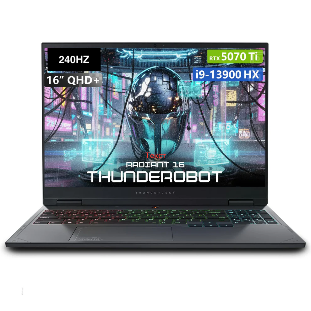 Ноутбук Thunderobot 911 R16 Intel Core i9-13900HX/16Gb/1Tb/RTX5070Ti/16'' 2560x1600/Win11 Pro